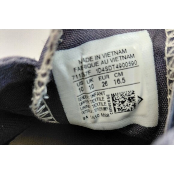 Converse All Star Infant Lot of 2 Sneakers Boys Size 10 Navy/Brown - Picture 13 of 13